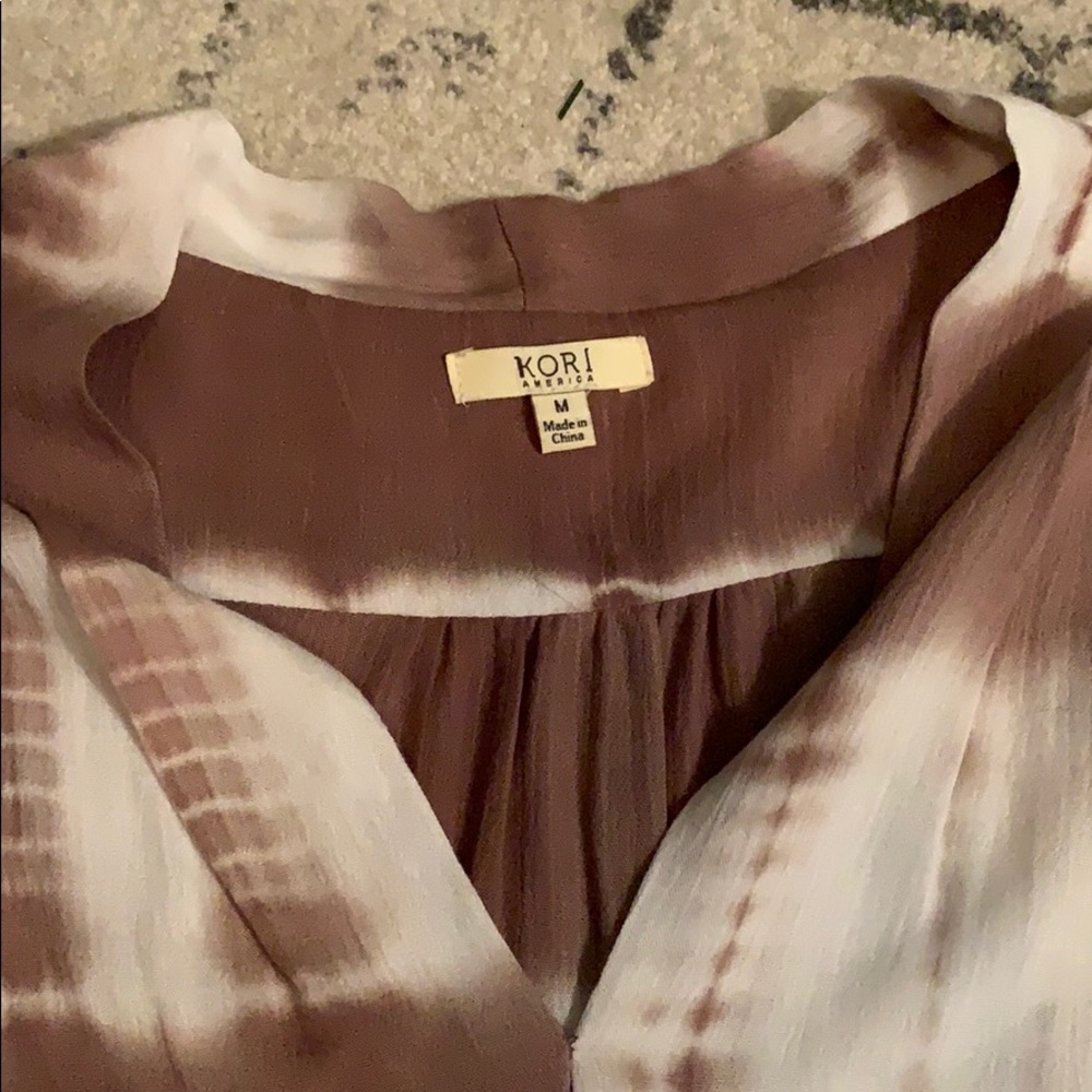 Kori three quarter sleeve tie dye shirt - Picture 2 of 3